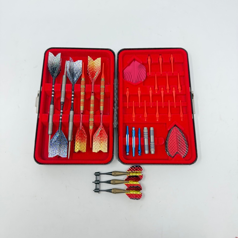 The Dart Vault Professional Multi-Dart Set with Case Steel Soft Tip Accessories